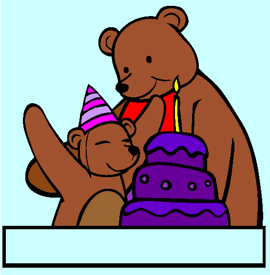 A Beary Happy Birthday Coloring Page