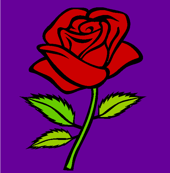 Rose Coloring Page