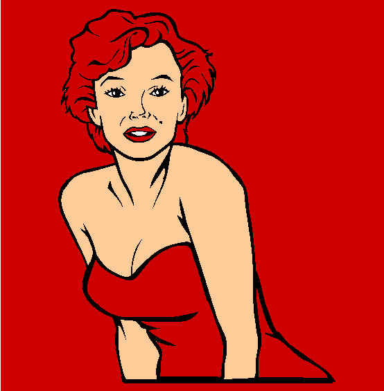 Marilyn Monroe Coloring Page