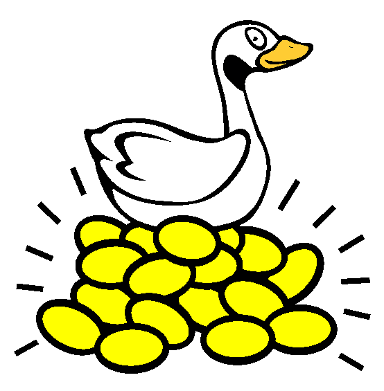 The Goose With Golden Eggs Coloring Page