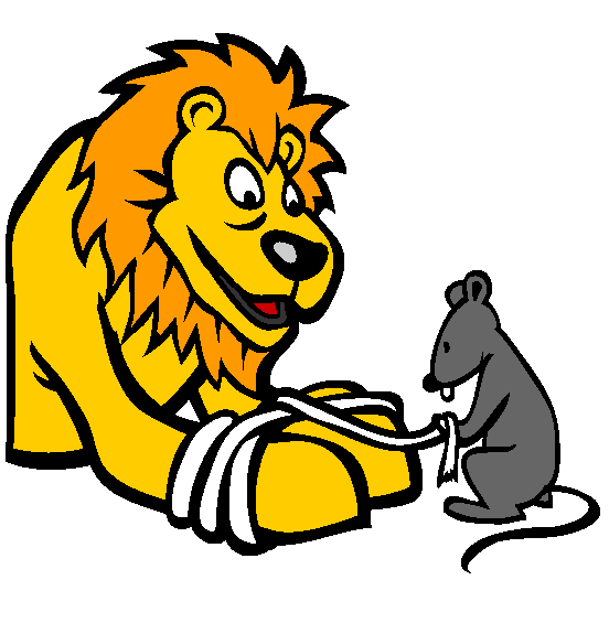 The Lion And The Mouse Coloring Page