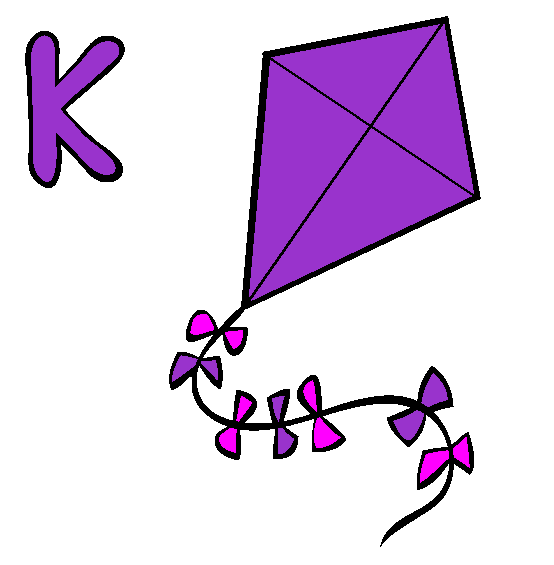 K Coloring Page
