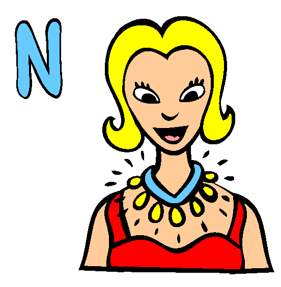 N Coloring Page