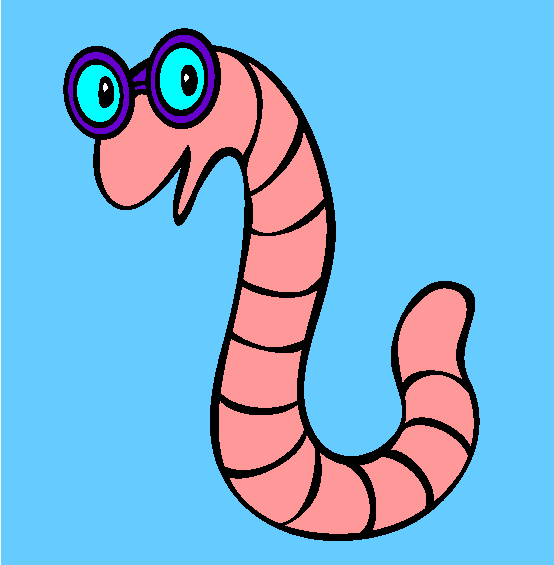 Worm Coloring Page