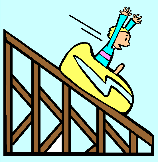 Roller Coaster Coloring Page
