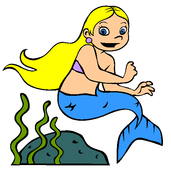 Little Mermaid Girl Coloring Page