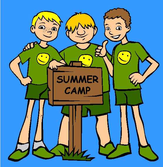 Summer Camp Coloring Page