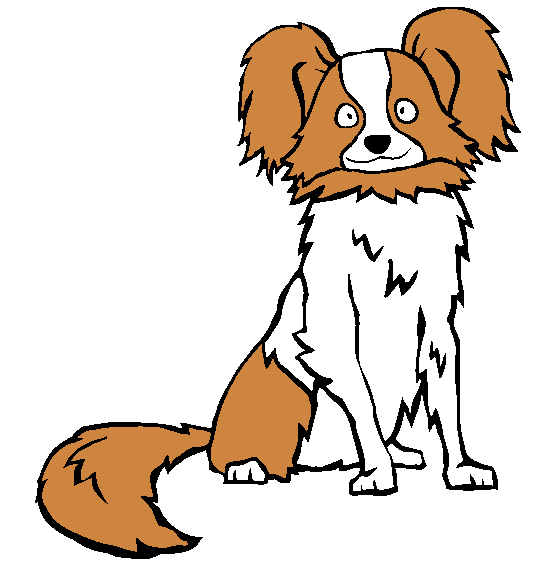 Papillon Coloring Page