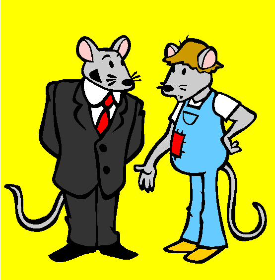 City Mouse Country Mouse Coloring Page