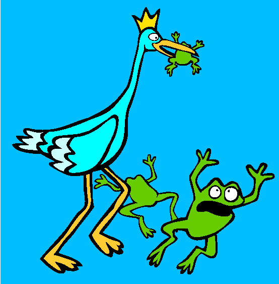 The Frogs Desiring A King Coloring Page