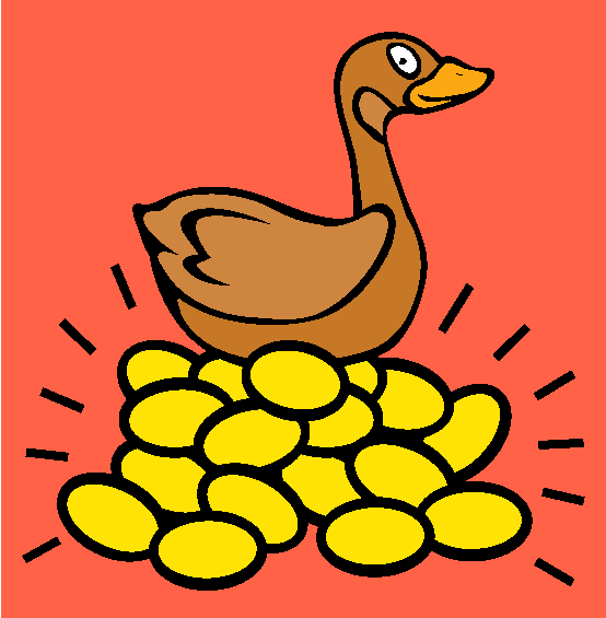 The Goose With Golden Eggs Coloring Page