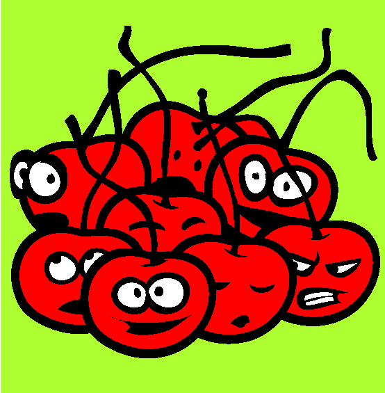 Cherry Coloring Page