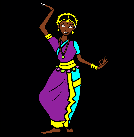 Diwali Dancer Online Coloring Page