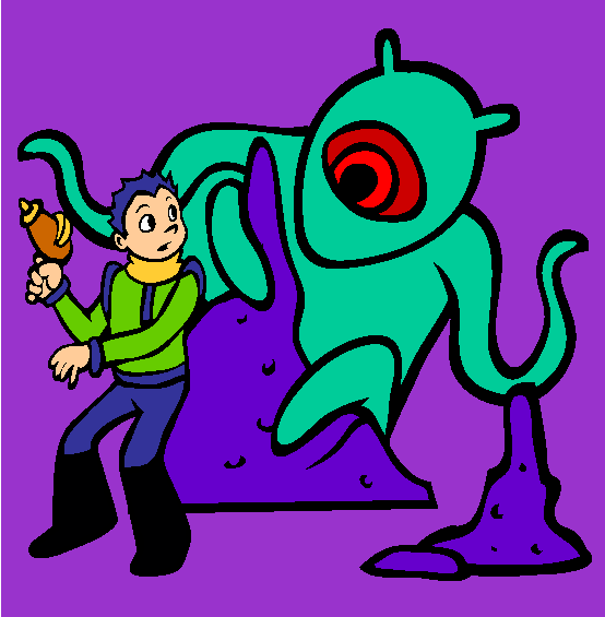 Scifi Coloring Page