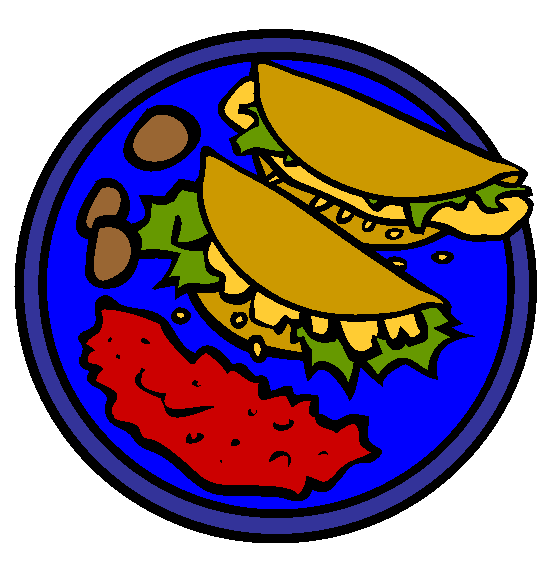 Traditional Mexican Food Online Coloring Page