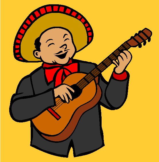 Mariachi Ranchera Singer Musician Coloring Page