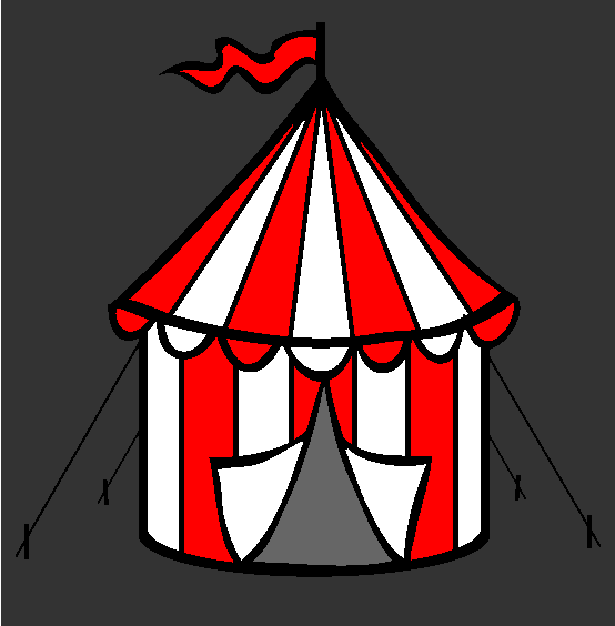 Circus Tent Coloring Page