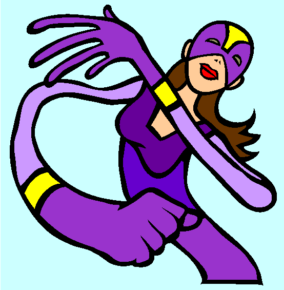 Stretch Girl Coloring Page
