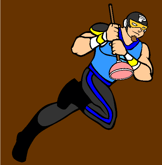 The Plumber Coloring Page