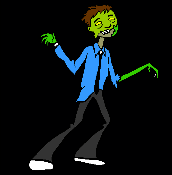 Zombie Coloring Page