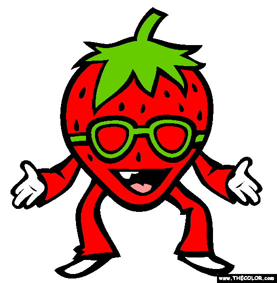 Strawberry Coloring Page