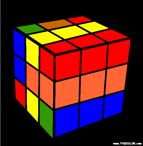 Rubiks Cube Coloring Page
