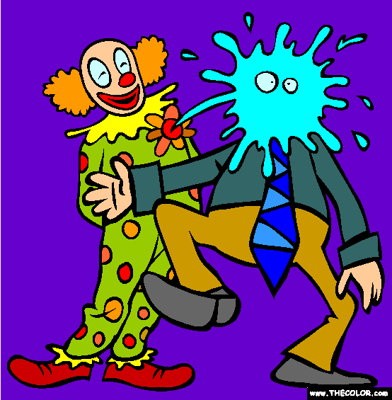 Clowns Coloring Page