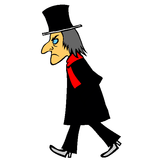 Scrooge Christmas Coloring Page