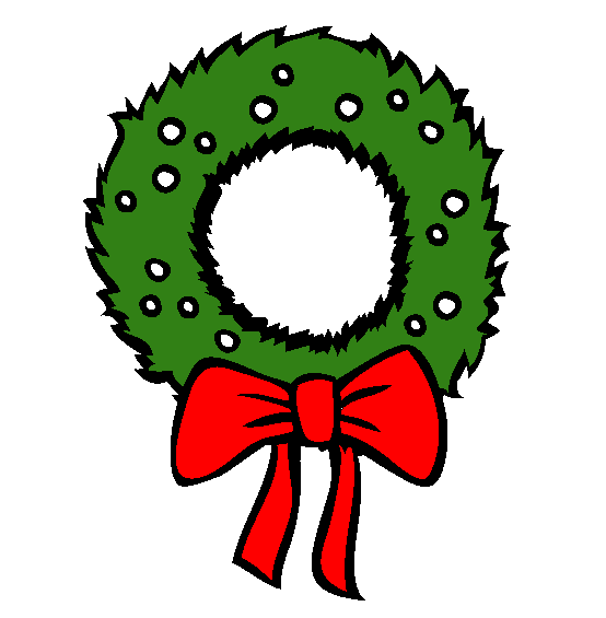 Christmas Wreath Online Coloring Page