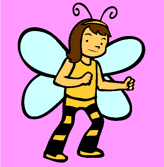 Halloween Butterfly Costume Online Coloring Page