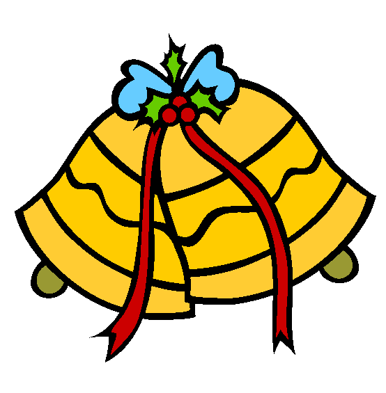 Christmas Silver Jingle Bells Online Coloring Page