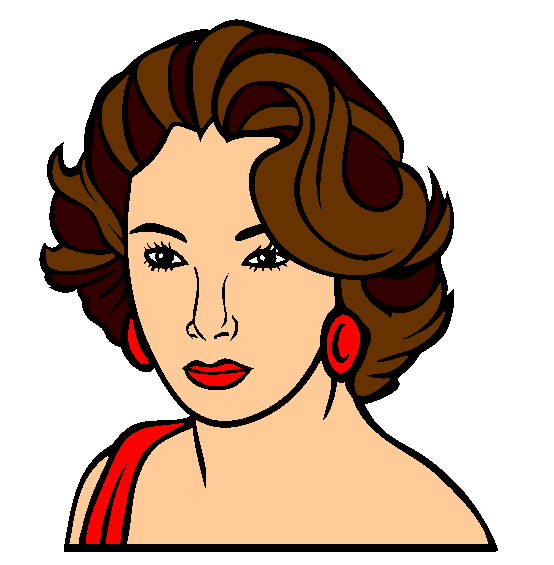 Elizabeth Taylor Coloring Page