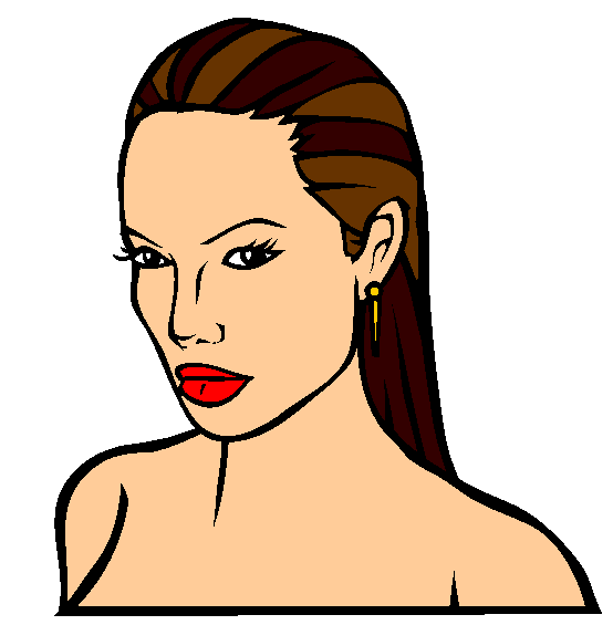 Angelina Jolie Coloring Page
