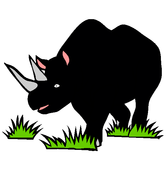 Black Rhinoceros Coloring Page