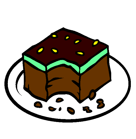 Brownie Bite Coloring Page