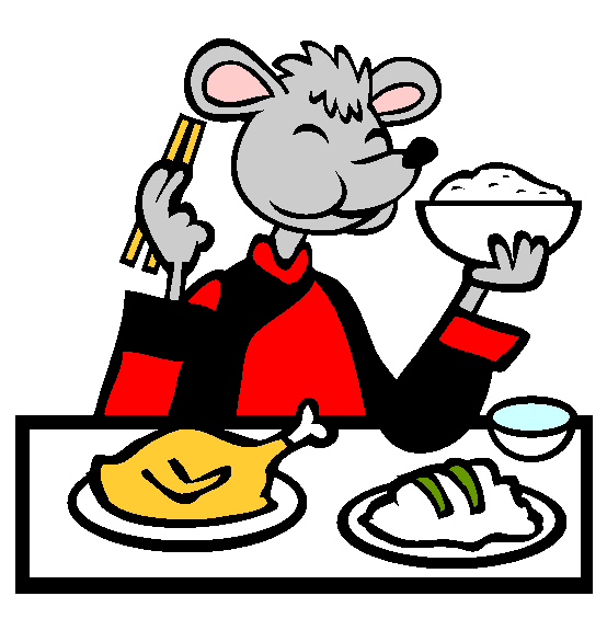 Chinese Rat Chef Coloring Page