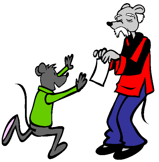 Young and Old Rat Coloring Page