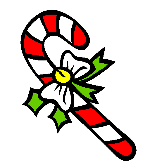 Candy Cane Coloring Page