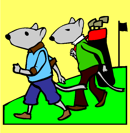 Gerbil Golf Coloring Page