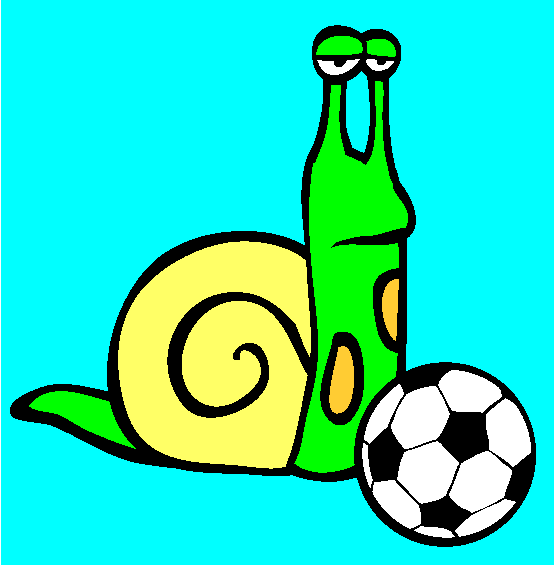 Snail Soccer Coloring Page