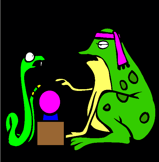 Toad The Fortune Teller Coloring Page