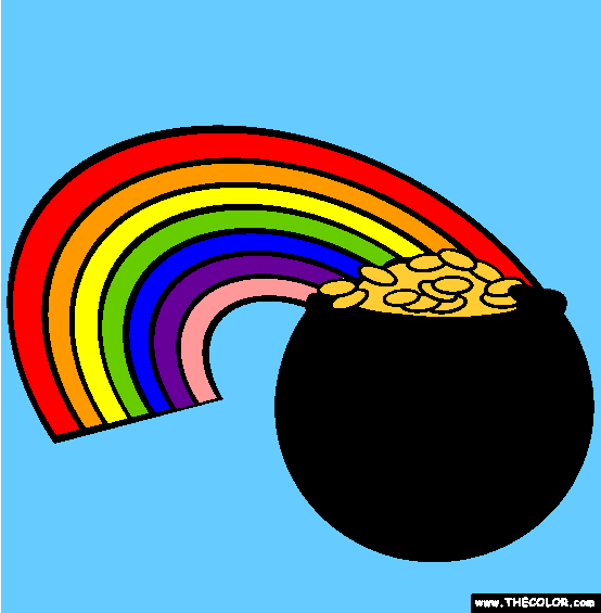 Pot of Gold Coloring Page