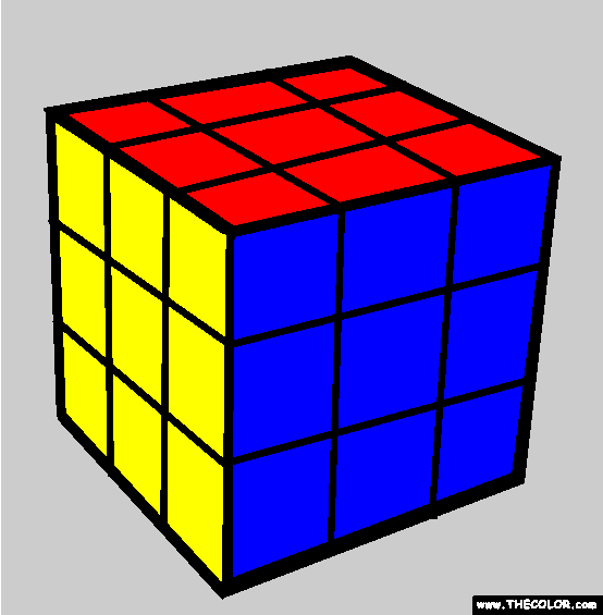 Rubiks Cube Coloring Page