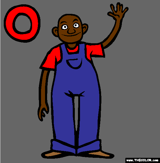 The Letter O Online Alphabet Coloring Page