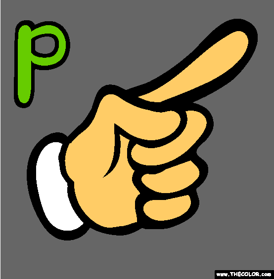 The Letter P Online Alphabet Coloring Page