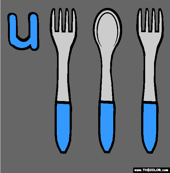 The Letter U Online Alphabet Coloring Page