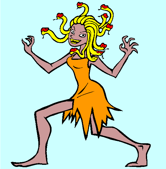 Medusa Coloring Page