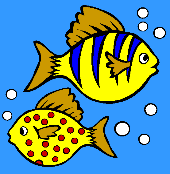 Two Fish Coloring Page