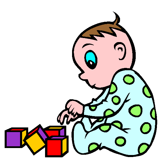 Playing With Blocks Coloring Page