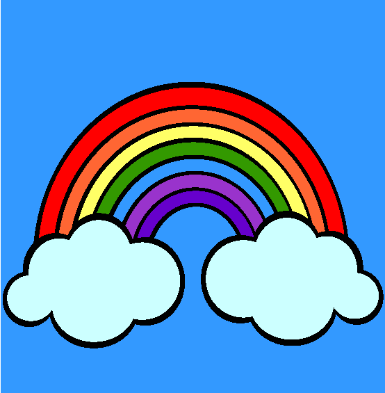 Rainbows Coloring Page